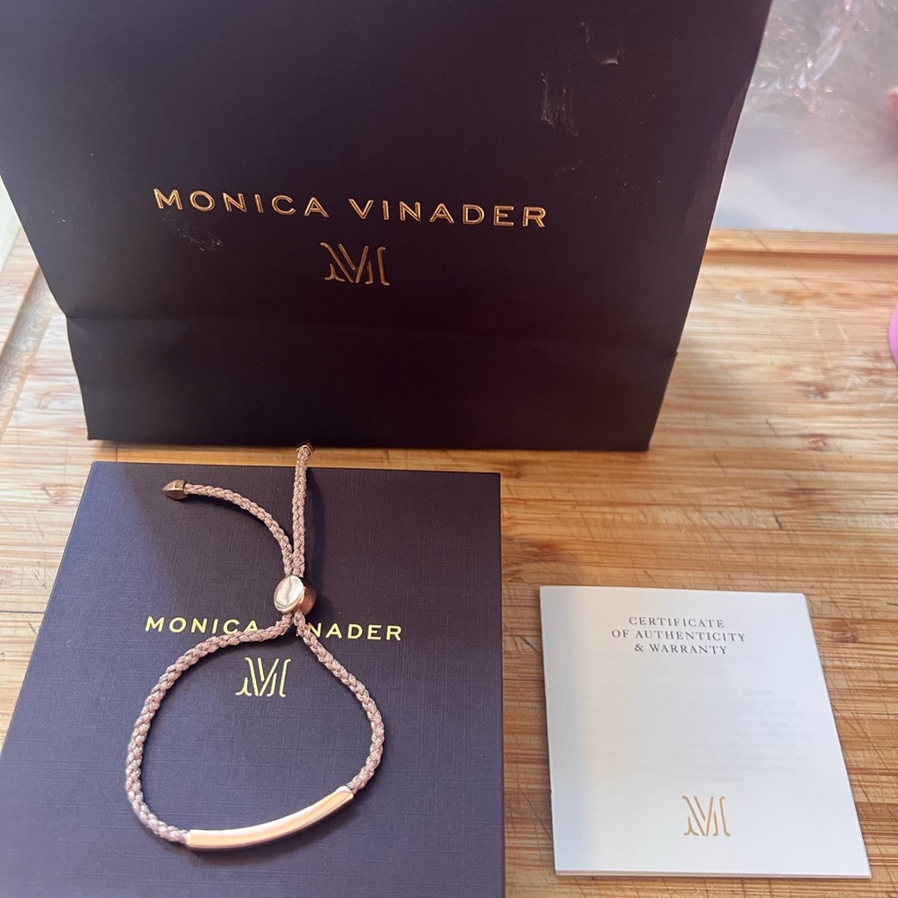 Monica Vinader Gold Sleek Bracelet